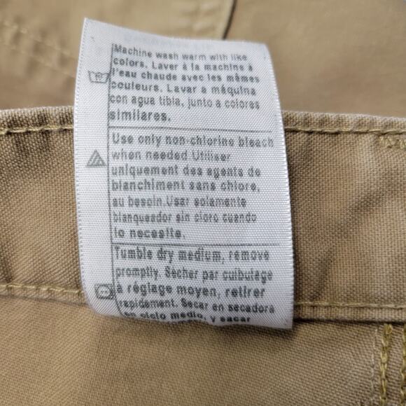 Carhartt Dungaree Fit Carpenters Pants Mens 40" x 32" Canvas Work Tan Pockets - Picture 11 of 15